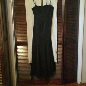 BCBG Black Strapless gown